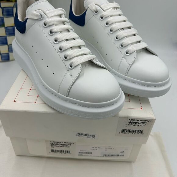 Men’s Alexander McQueen low top leather sneakers size 41 made in Italy - Picture 2 of 13